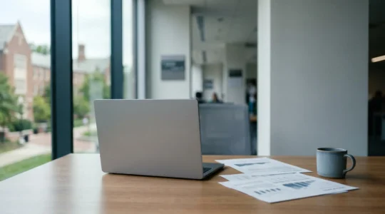 Moderne Hochschulmarketing-Strategie mit digitalen Elementen und Content-Erstellung